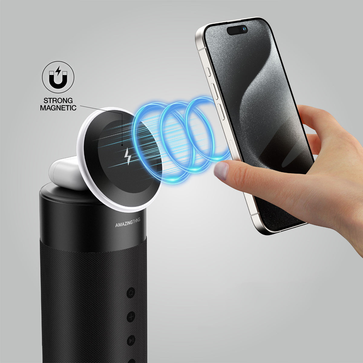 AMAZINGTHING | Explorer Pro Mag 4 in 1 | Charging Stand With Speaker Series